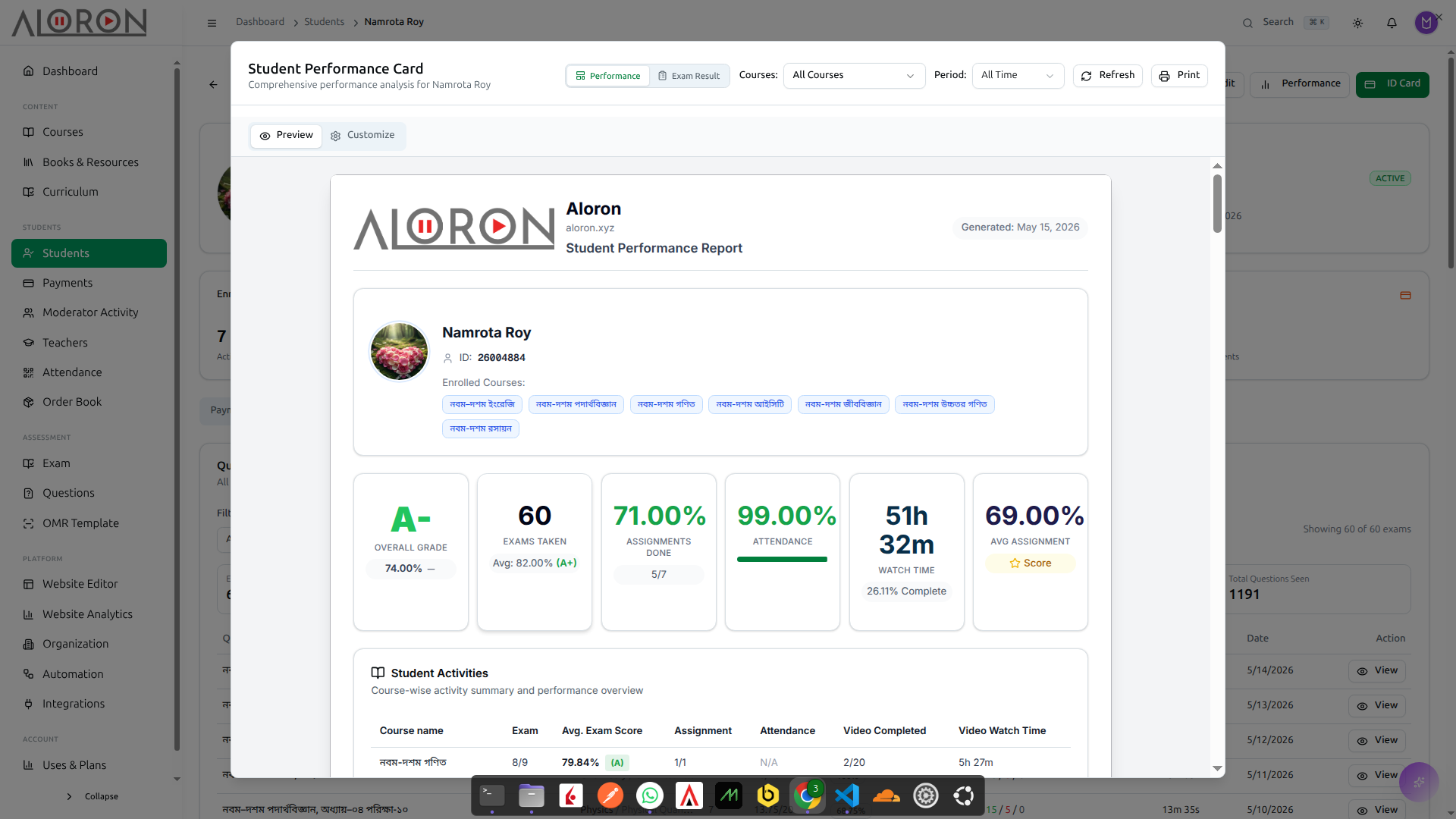 Performance Analytics